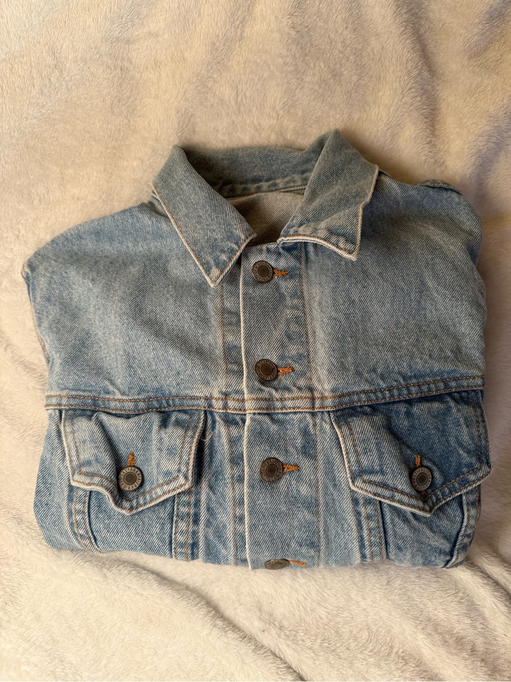 Classic Light Blue Denim Jacket with California embroidered on back
